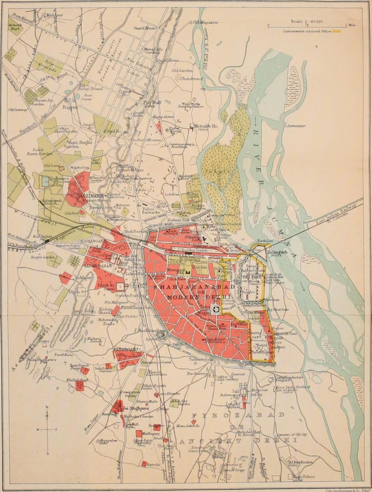 خريطة تاريخية نيودلهي